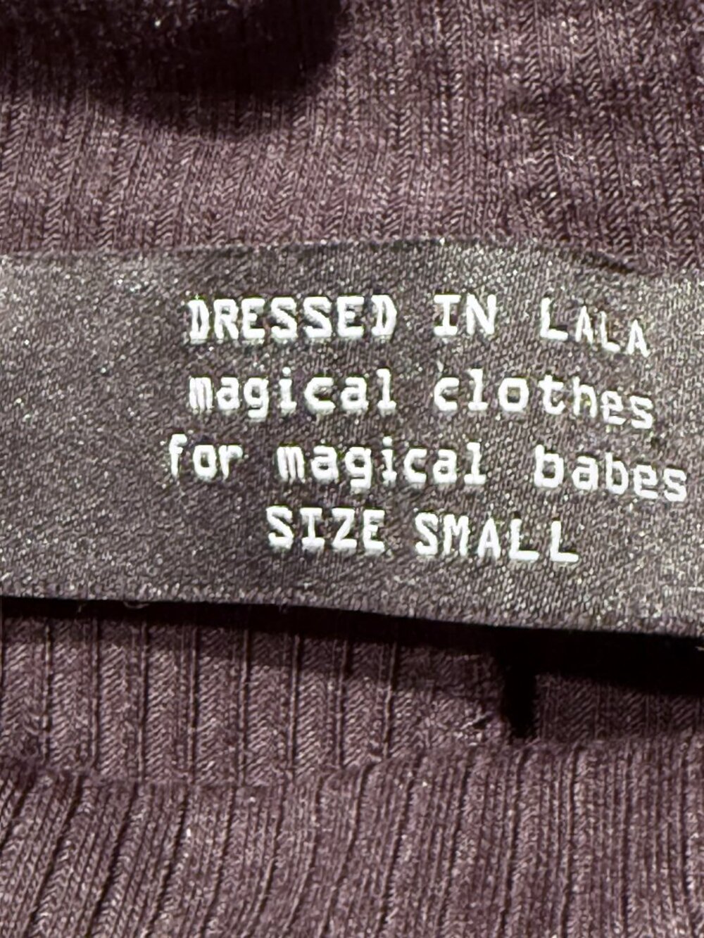 Dressed in Lala Black Ribbed Knit Oversized Mock Neck T Womens Size S - Picture 8 of 10